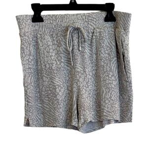 iRelax speckled gray pull on rayon blend lounge shorts women S